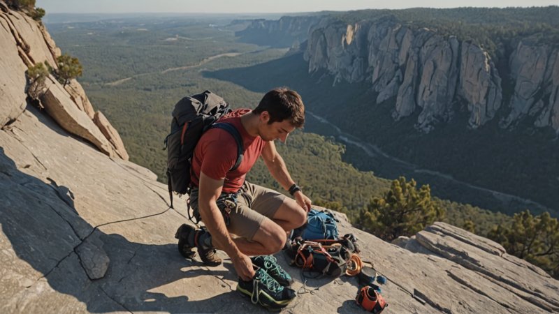 rock climbing gear, outdoor gear, climbing safety, climbing shoes, climbing packs, climbing accessories