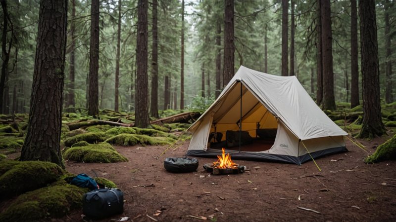 minimalist camping, camping setup, outdoor gear, camping essentials, nature, camping tips
