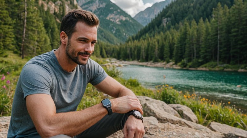 technology, outdoor activities, fitness tech, smart gadgets, nature, balance, hiking, camping, mindful tech use