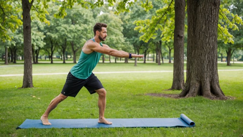 outdoor workout, minimal gear, exercise routine, fitness tips, bodyweight exercises, resistance bands, outdoor fitness, health and wellness