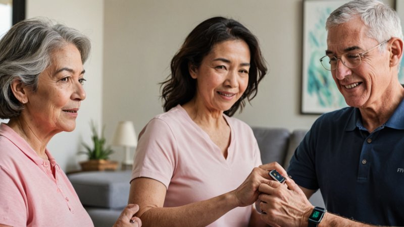 Fitbit, Apple Watch, health monitoring, wearables, older adults, fitness tracking, ECG, blood oxygen, user experience, battery life