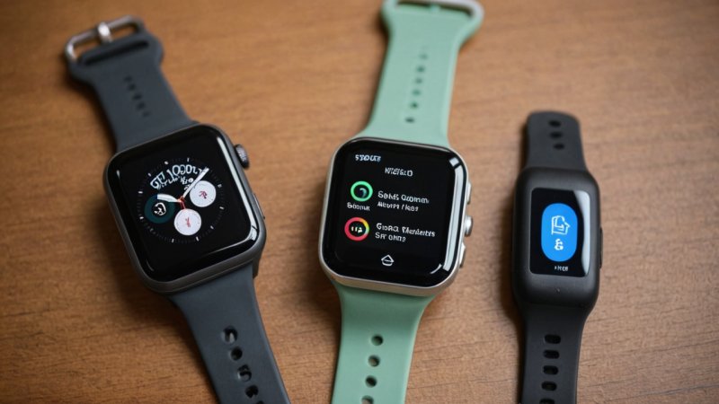 smartwatch, fitness tracker, wearable tech, health monitoring, technology comparison