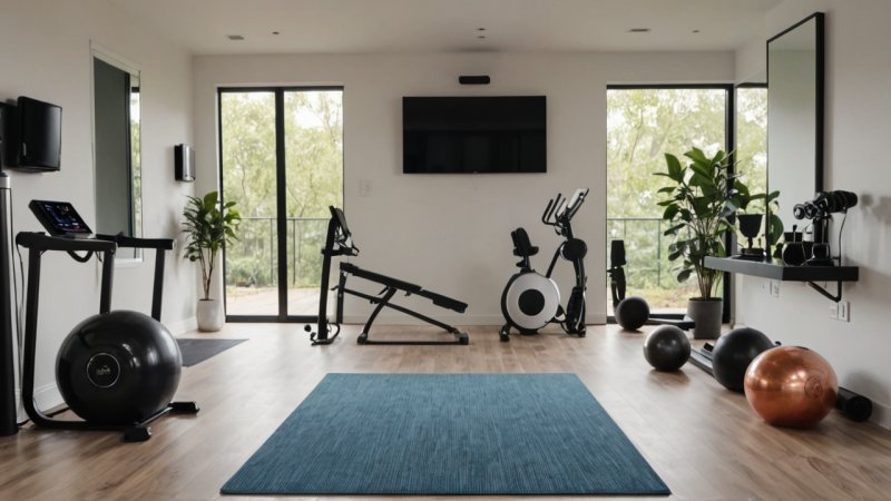 smart home gym, fitness technology, home workout, smart equipment, wearables, fitness trackers