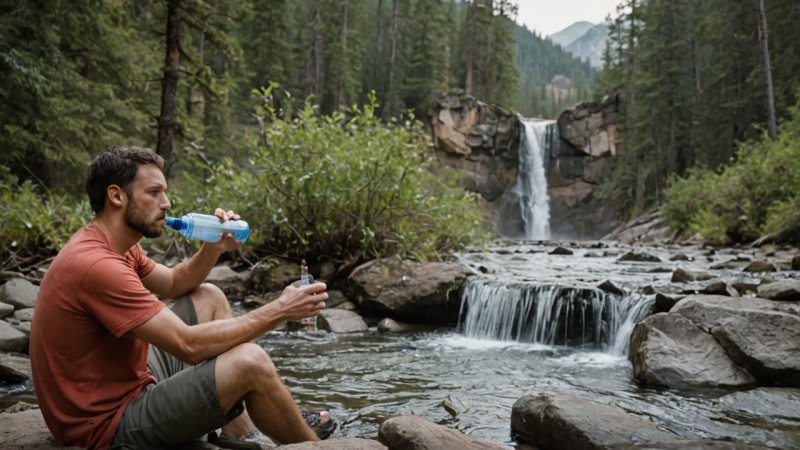 water filtration systems, outdoor enthusiasts, hiking, camping, hydration, clean drinking water, portable water filter