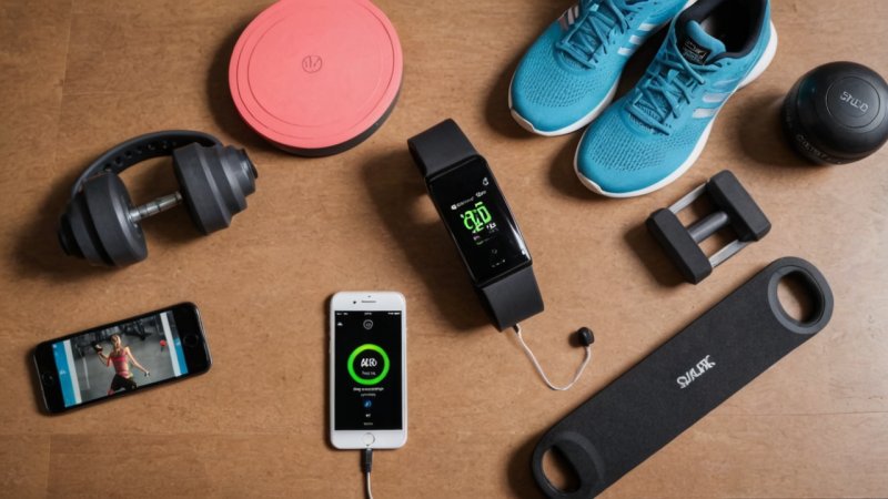 smart fitness technology, traditional workout gear, fitness gadgets, workout comparison, fitness tracking, exercise equipment
